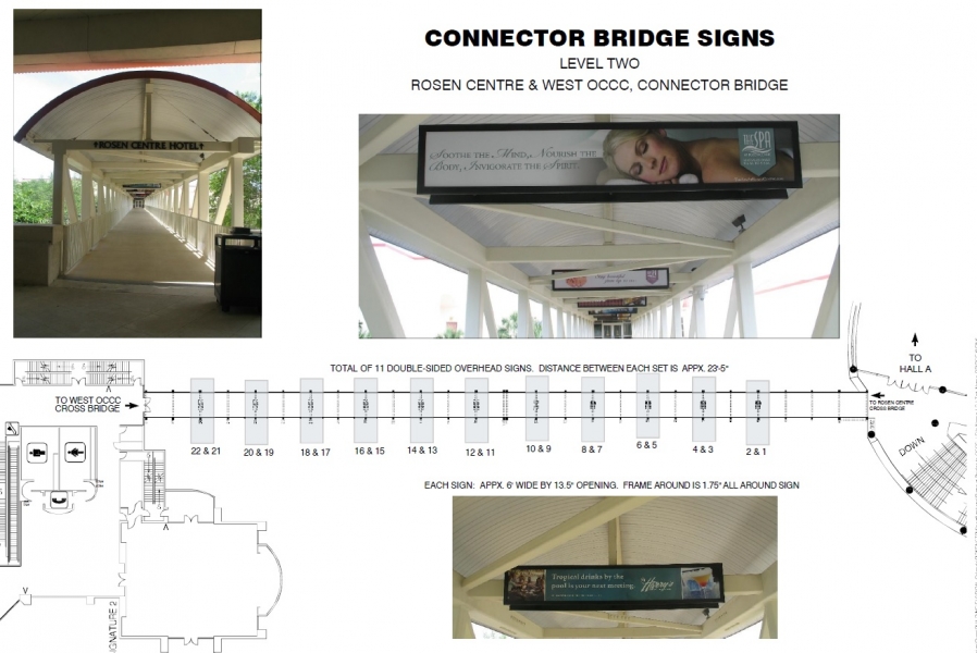 Rosen Center Bridge Signage - Opportunity 19&20
