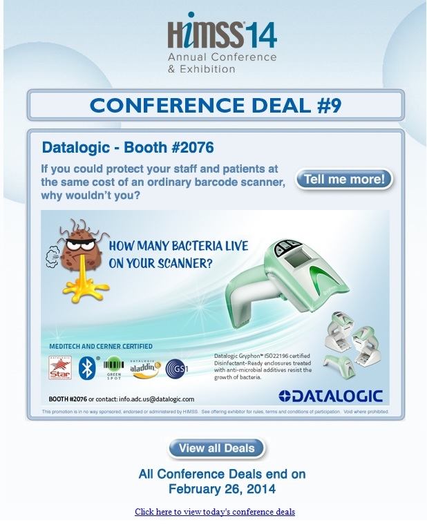 HIMSS15 Conference Deals April 10-Lumira