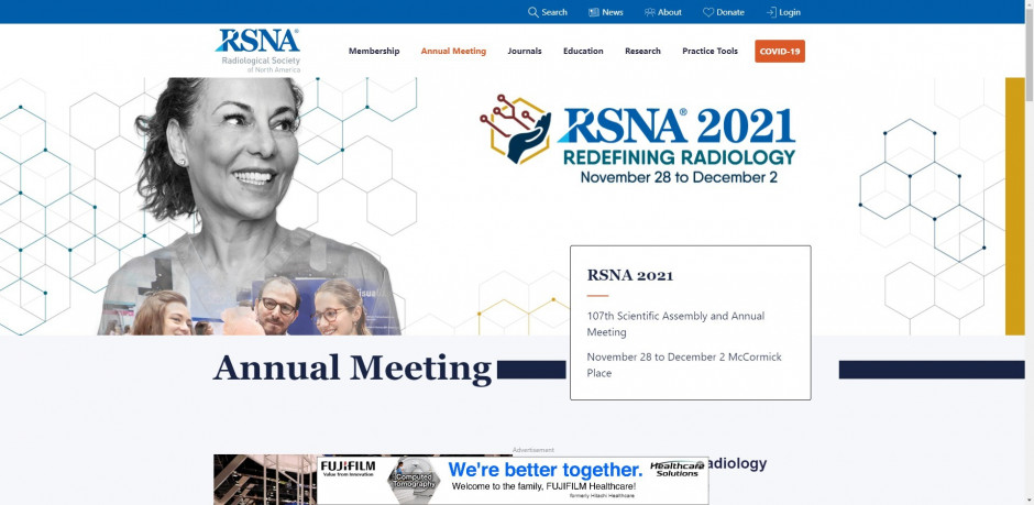 asdasdRSNA.org Website Banner