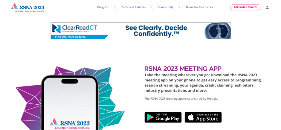 RSNA Meeting Central Banner - Position 2