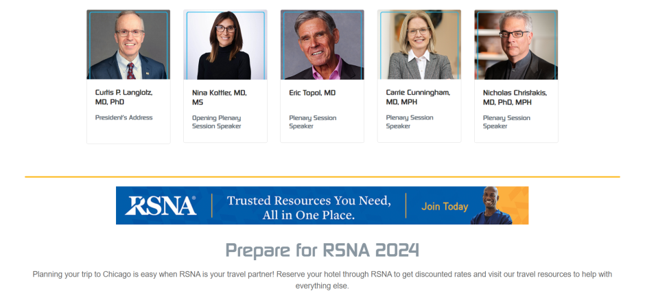 RSNA Meeting Central Banner - Position 2