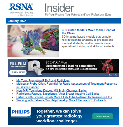 RSNA Insider E-Newsletter