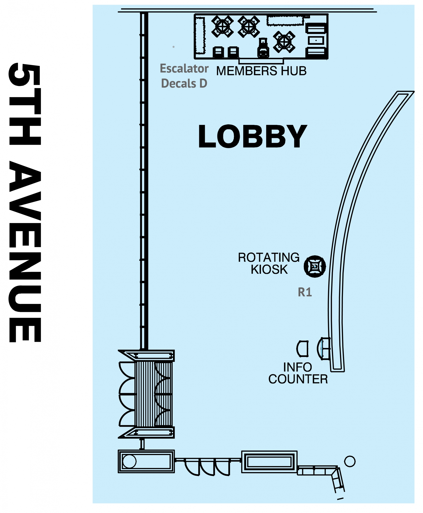 Envision Nashville Music City Center Level 1 Section 1 Floorplan